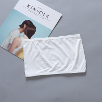 抹胸上衣露肩内衣蕾丝无肩带裹胸聚拢学生基础打底内搭防走光女夏 白色2件[不带胸垫一片式]普通版 M