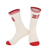 儿童篮球袜 夏季薄款专业小孩透气袜子 男童小学生球袜男篮球中筒 GN-23号-白红 均码