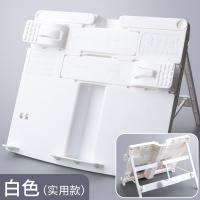 桌面阅读架读书架1-6年级小学生用看书支架保护视力书夹夹书器成人读书支架桌上看书神器可伸缩多功能书靠 [款]阅读架白