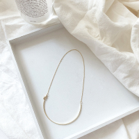 气质百搭简约冷淡风学生手链韩国个性手镯首饰小众设计ins配饰女 金色手链-真金电镀 就送小礼品