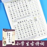 墨点字帖练字行楷荆霄鹏高中生初中生中学生小学生古诗词钢笔字帖楷书小学儿童1-2-3-6年级临摹天天练练字帖 [小学生必背