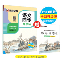 人教版七年级字帖上册下册初中生练字帖中学生练字正楷楷书字帖初中七年级语文课本同步练字本衡水体中文字帖 七年级语文上册同步