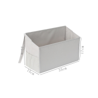 宿舍床头 学生布艺上铺置物架 床边挂架储物篮 寝室神器 灰色 1层