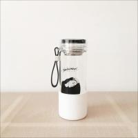 韩国玻璃杯可爱hulu熊兔子迷你学生便携胶囊水杯情侣闺蜜花茶罐子 美女480ml