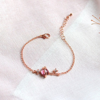 梦幻星空钥匙手链女韩版星球吊坠学生少女心项链闺蜜一对生日礼物 星空钥匙 手链(玫瑰金)