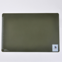 新款 学生果冻糖果色硅胶超软书法专用垫板考试写字垫板 A3垫板 6565-51军绿