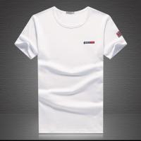 2021款春季男士短袖T恤圆领韩版修身休闲学生男装夏天半袖白色丅 箭头-白色 170/M