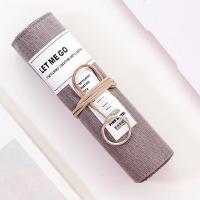 笔帘卷笔袋韩国简约女生小清新铅笔袋男孩帆布大容量可爱多功能创意ins日系文具盒初中生高中生中学生小学生 浅灰色