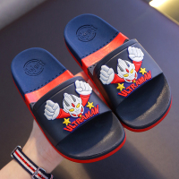奥特曼儿童拖鞋夏男童小孩子卡通浴室内洗澡防滑软底超人男凉拖鞋 黑色 968超人 27 内长16.5