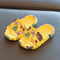 儿童拖鞋夏男童女童室内家用浴室洗澡软底防滑家居亲子宝宝凉拖鞋 黄色 150[内长15cm] 适合约2-2.5岁