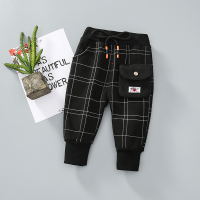 男童加绒裤子一体绒儿童休闲裤薄绒2020秋冬新款宝宝冬装小童长裤 黑色11 73(建议60-73cm)