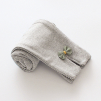 女童打底裤春秋薄绒外穿女宝宝加绒裤子秋季小童婴儿童开裆秋冬款 036灰色(春秋单层) 80cm