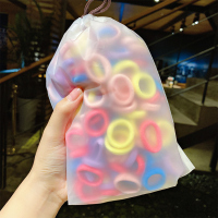 韩国儿童毛巾圈头饰女童宝宝小号发圈扎头发皮筋发绳高弹力发饰 1#春天色小圈100根-另送收纳包(收藏宝贝优先发货)