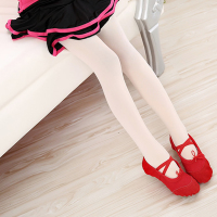 儿童舞蹈服女童练功服秋冬袜子加厚少儿连裤袜舞蹈袜白色打底裤袜 白色 80D普通袜(身高80-105CM)