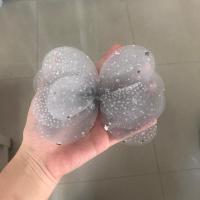 韩国饰品网纱儿童大蝴蝶结发夹女孩超仙公主顶夹马尾女宝发卡头饰 灰色一个 底夹半包不生锈