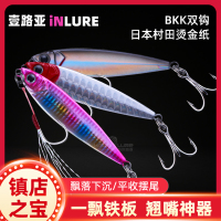 壹路亚远投岸抛路亚铁板VIB一飘假饵翘嘴海鲈鱼青稍小跳亮片_10克-3#闪鳞 一飘