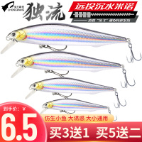 独流米诺路亚饵假饵死飞系统淡海水远投沉水翘嘴鲈鱼通用饵_独流7g红头色