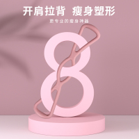 8字拉力器背部训练弹力绳家用开肩颈拉伸带瑜伽健身器材锻炼手臂_NO2★粉色★10磅★8字拉力器★晒图★联系客服送教程