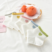 (5双装)女生夏季薄款透气网短袜女士船袜_5双泡泡口透气网女短袜