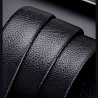 男士自动扣皮带 年轻人腰带 男人商务腰带_120cm左右(可裁剪)送皮带扣