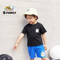 悠悠童话联名B-FAmilyB-FAMILY T恤WF-S0004_黑色_110(建议105-115cm)