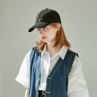 真享金属链条棒球帽_黑色