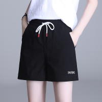 专属大码弹力休闲短裤男女同款_白色_4XL(155-165)