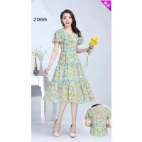 憨憨姐女装新款夏日之花两色仙女裙_粉色_XXL(115-125斤)