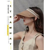 M1921-帽子空顶草帽沙滩小蜜蜂_1#精致黑