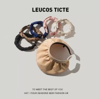 金铂喜夏季韩版百搭防晒遮脸贝壳渔夫太阳帽防紫外线遮阳_两用遮阳帽贝壳渔夫帽黑色_均码(56-60CM)