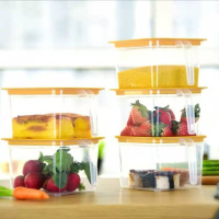 粉丝福利冰箱收纳盒保鲜盒1.4L五个装_1.4L一个装