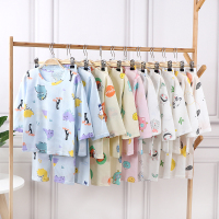 2021儿童宝宝衣服夏季九分袖两件套装米兰条薄款男女童空调服睡衣_米兰条汽车恐龙_100#建议身高90-100厘米