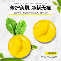 苦参皂净螨皂除螨海盐男女通用手工皂去螨香皂_2盒(体验装)