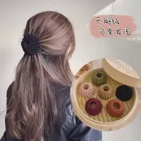 新款懒人鸟巢盘发器高马尾丸子头盘发器(儿童通用)_咖色