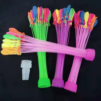 辉腾夏日注水气球玩具 水气球 儿童打水仗神器 水汽球_1把 37个球+注水口