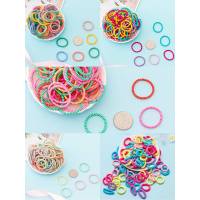 皮筋儿童女韩版可爱扎头发马尾结实不伤发发圈100根装小头绳发饰_斑马线100根装