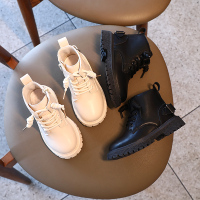 小夏JNK-5933秋款儿童靴子26-36码_米色(脚长加1cm=内长)_26码内长16cm