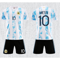 国家队10号梅西10号内马尔7号C罗球衣儿童套装_德国童装主场套装(不印号)_16码(100-105cm)30-35斤