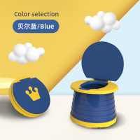 达人专属儿童折叠马桶坐便器宝宝便携式车载小马桶_绿色