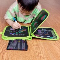 画画板儿童涂鸦宝宝小孩小黑板家用写字板可擦写水绘画本玩具神器_水粉笔6只装