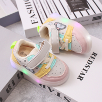 秋季新款宝宝软底学步鞋0-2岁幼儿皮面休闲鞋_蓝色_18码内长13cm