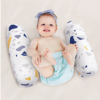 婴儿睡觉抱枕宝宝安抚枕头侧睡靠枕感神器防翻身惊跳惊吓压枕_2件套★气球-粉高50cm 高弹棉内芯0-2岁