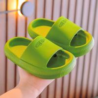 儿童夏拖鞋男女防滑室内加厚软底防滑宝宝浴室洗澡小孩拖鞋凉拖鞋_柠檬黄_40-41码内长23.5厘米