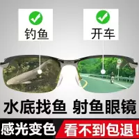 2021新款正品男士太阳镜变色墨镜男偏光眼睛驾驶开车镜钓鱼镜_黑框黑灰非偏光