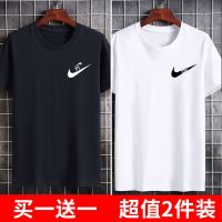 高质量恤男短袖上衣夏季男士宽松半袖体恤衫潮流大码男装恤_小勾N黑（单件）_XL建议105-120斤