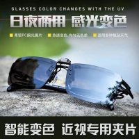 偏光夹片太阳镜夹近视钓鱼专用日夜两用变色开车驾驶司机墨镜男_夜视专用（夜视夹片）
