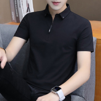 LAFAR/拉法儿品牌男士拉链POLO衫 大特惠 49元1件_白色_XL码建议体重121-140斤