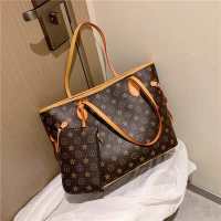 包包女2020新款气质时尚百搭手提包大容量托特包单肩大包女斜挎包_卡黄色