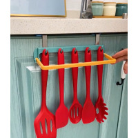 势得9.9厨房挂钩 橱柜挂钩多功能免打孔挂钩折叠挂钩_绿色_一个装