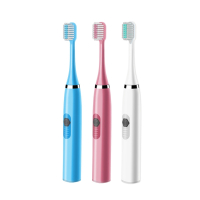 雪雪子专属兴盛牙刷电动牙刷款全自动软毛男女款_白色_3刷头